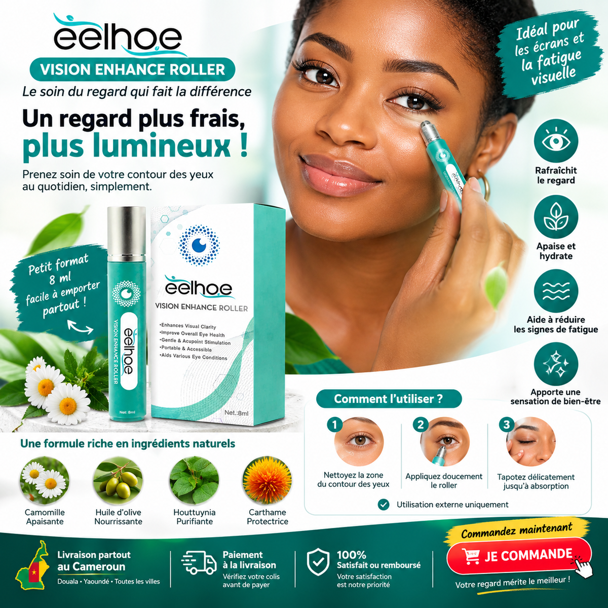 👁️ Vision Enhance Roller – Soin contour des yeux