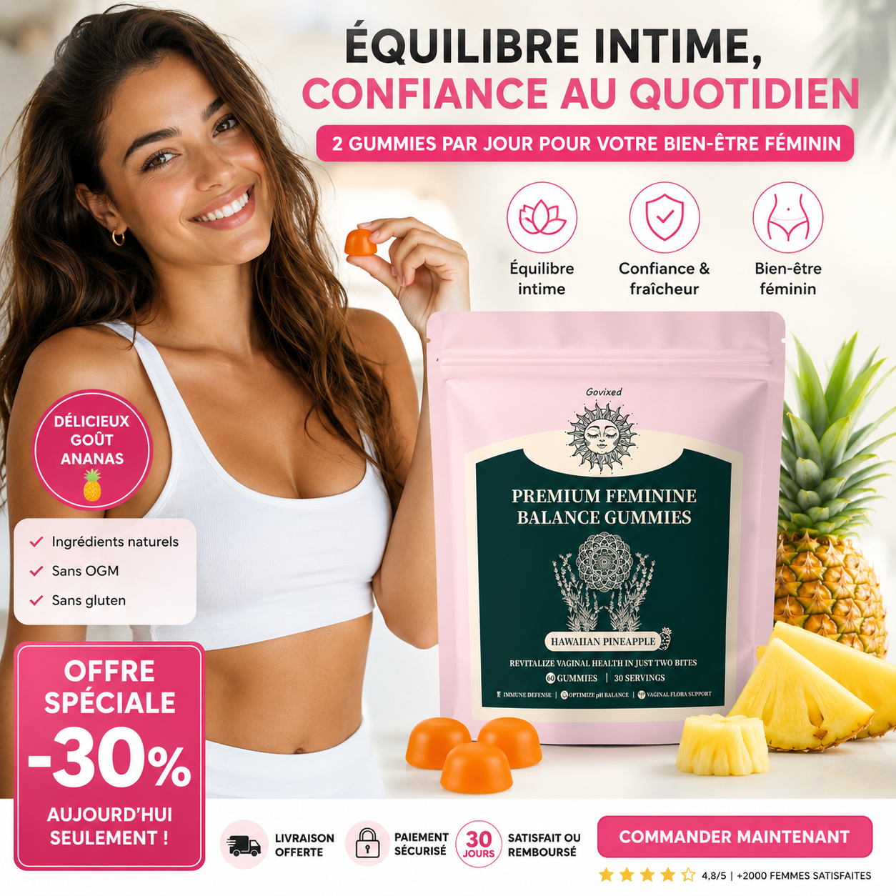 Finis les odeur intime retrouve fraîcheur & équilibre féminin naturellement