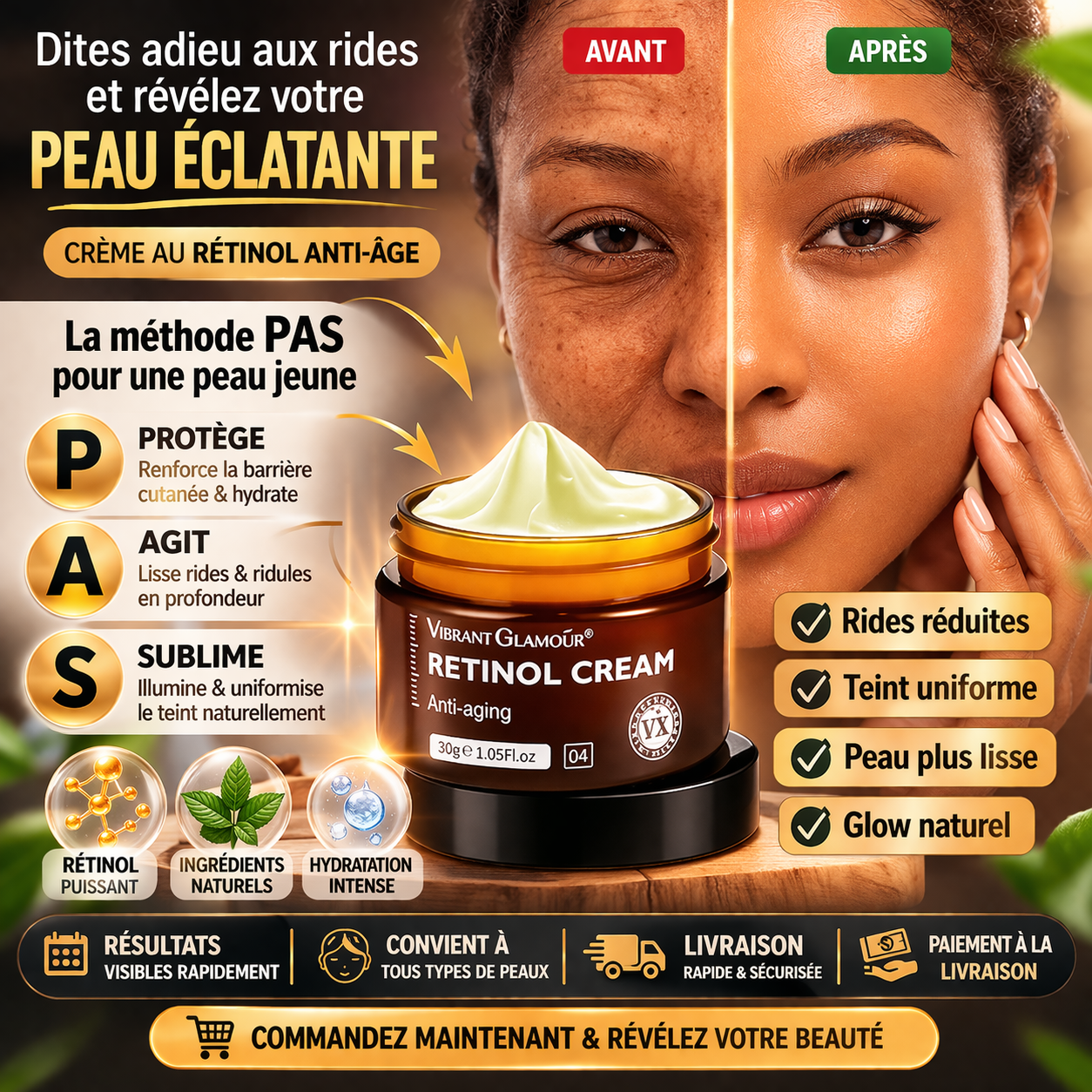 Dites adieu aux rides et retrouvez une peau éclatante